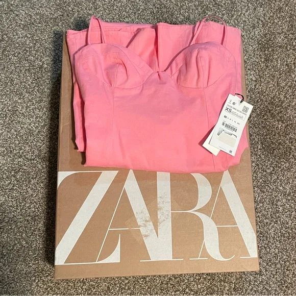 Zara poplin midi dress 💗 - Picture 5 of 5